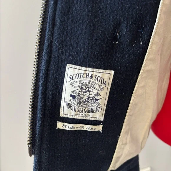 Scotch&Soda navy toggle pea coat size Small - Picture 10 of 17